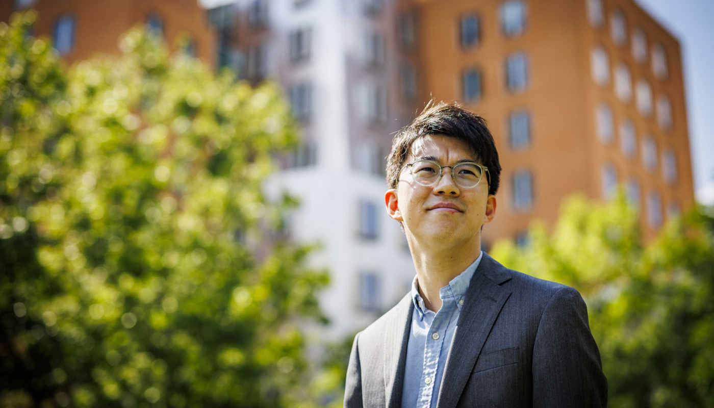 Professor Naoki Egami in Front of Stata Center
