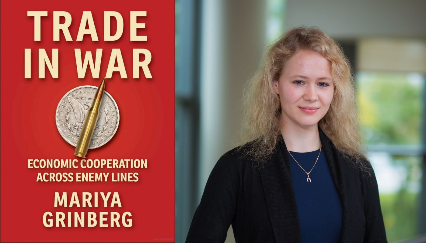 Portrait of Grinberg and book cover