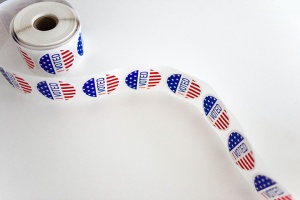 roll of "I Voted" stickers
